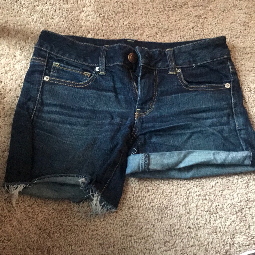 American eagle midi shorts